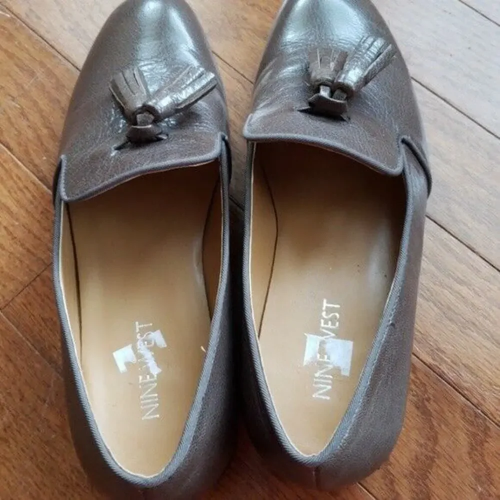 Nine West Women's Brown Tassel Loafers - Size 6.5